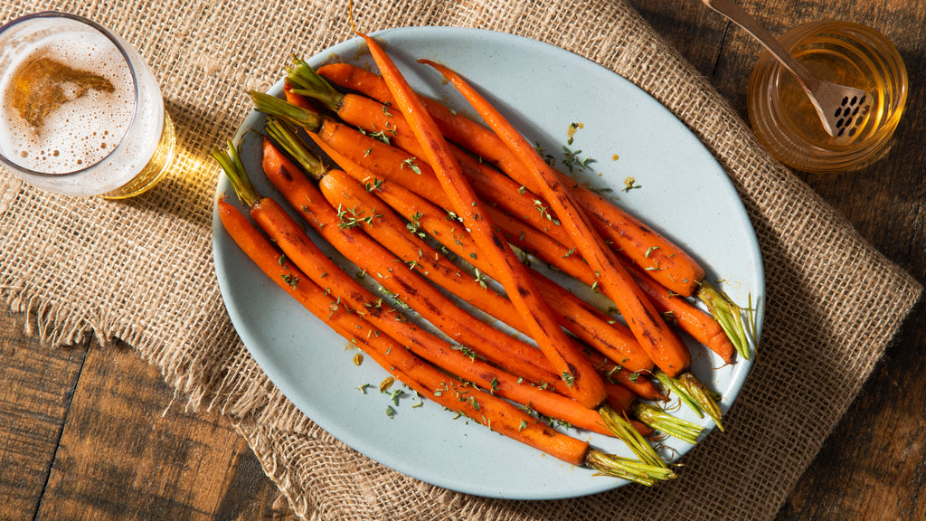Ajwain Honey-Glazed Roasted Carrots