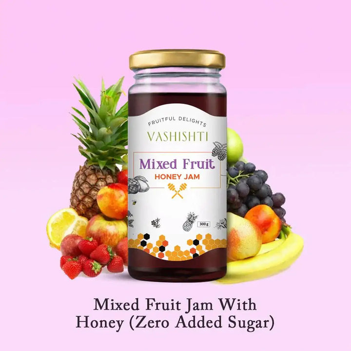 Mixed Fruit Jam with Honey + Blueberry Honey Spread