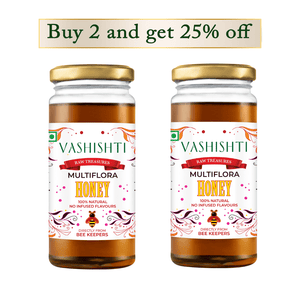 Raw Treasures - Multi Flora Honey Honey Vashishti 300g x 2 