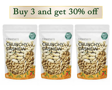 Raw Treasures - Crunchy Cashew Cashews Vashishti 250g x 3 
