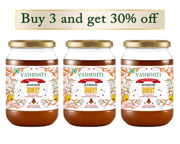 Raw Treasures - Ajwain Honey Honey Vashishti 600g x 3 
