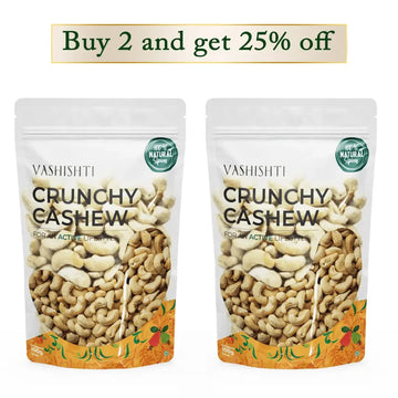 Raw Treasures - Crunchy Cashew Cashews Vashishti 250g x 2 