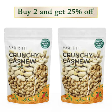 Raw Treasures - Crunchy Cashew Cashews Vashishti 500g x 2 