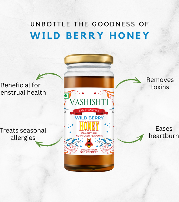 Raw Treasures  - Wild Berry Honey