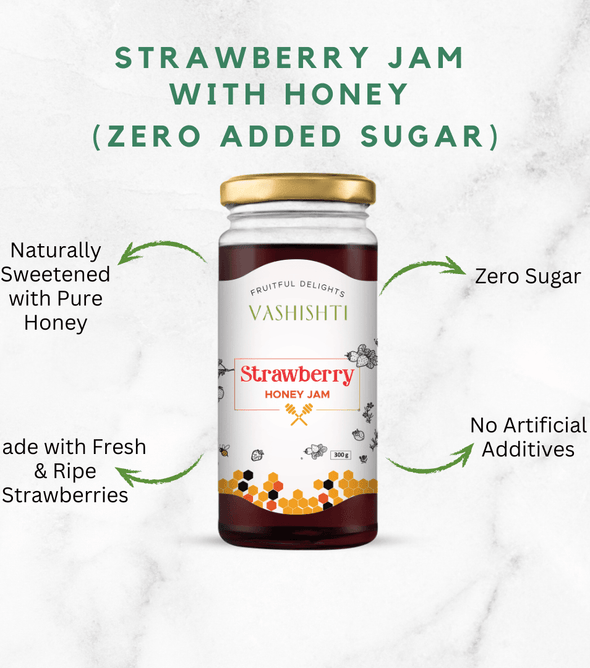 Strawberry Jam with Honey (Zero Added Sugar)