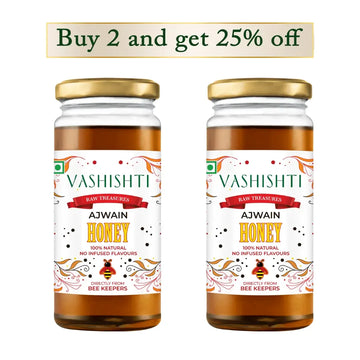 Raw Treasures - Ajwain Honey Honey Vashishti 300g x 2 