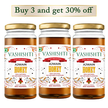 Raw Treasures - Ajwain Honey Honey Vashishti 300g x 3 