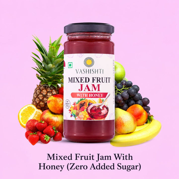 Mixed Fruit Jam with Honey (Zero Added Sugar)