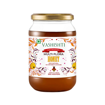 Raw Treasures - Multi Flora Honey Honey Vashishti 600g 