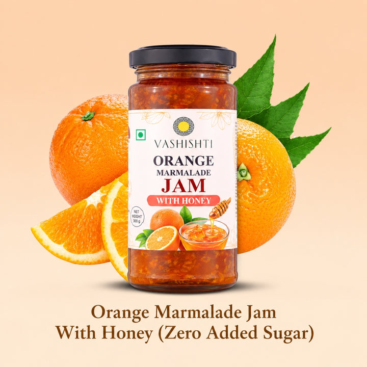 Orange Marmalade Jam with Honey (Zero Added Sugar)