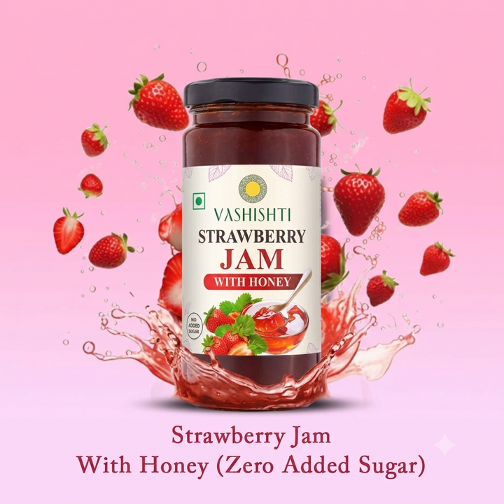 Strawberry Jam with Honey (Zero Added Sugar)