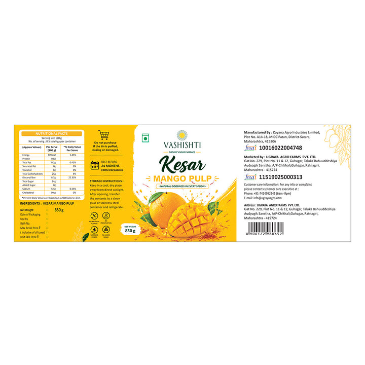 Kesar Mango Pulp
