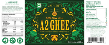 100% Pure A2 Desi Cow Ghee Ghee Vashishti 